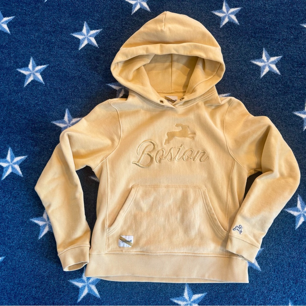 RARE Tracksmith Boston Hoody size XS, gold, collector’s item